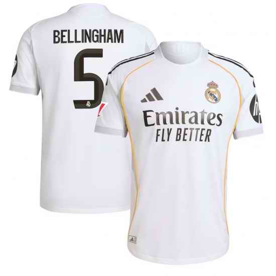 Jude Bellingham Real Madrid #5 Soccer Jersey White